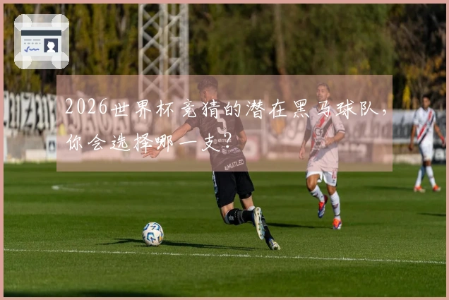 2026世界杯竞猜的潜在黑马球队，你会选择哪一支？