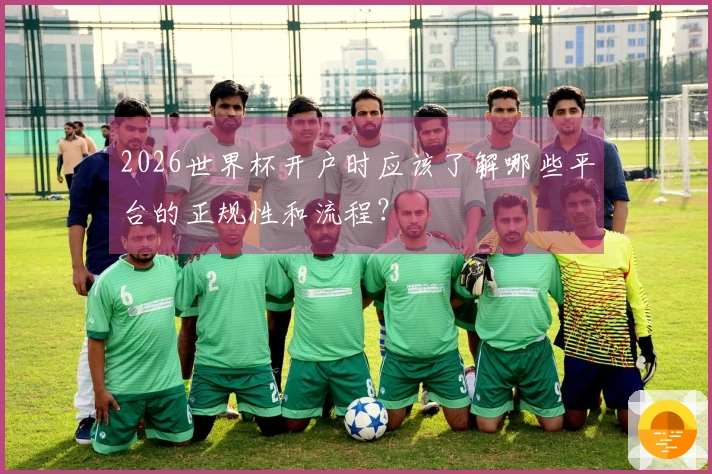 2026世界杯开户时应该了解哪些平台的正规性和流程?